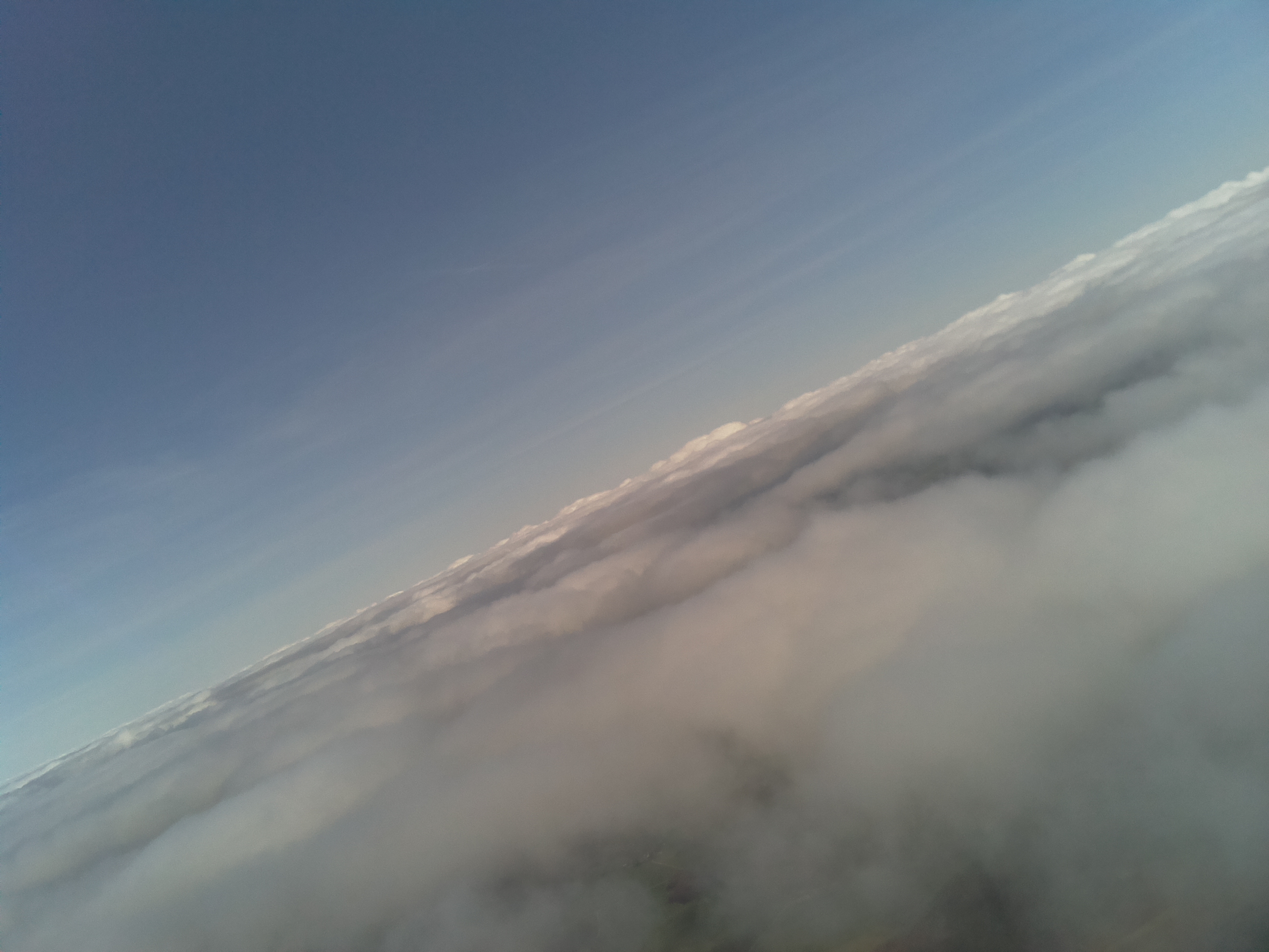 flying through clouds